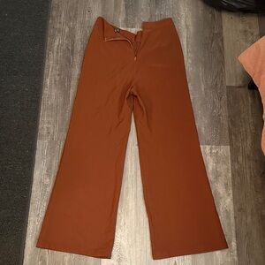 SHEIN Terracotta Wide-Leg Trousers